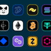 Various altcoin logos