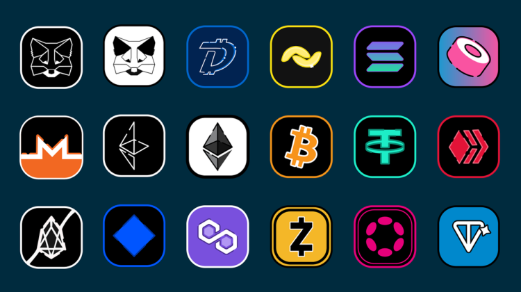 Various altcoin logos