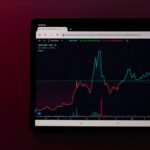 A screen showing a crypto chart